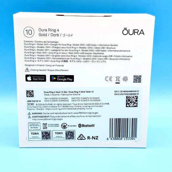 Oura Ring 4 - Smart Ring (Gen 4) - Gold - Size 10 - New and Sealed - Picture 5 of 10